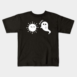 Ghost vs Corona Virus funny Halloween Kids T-Shirt